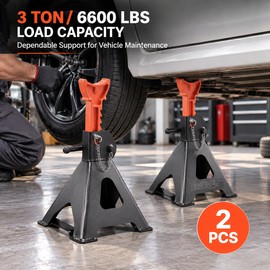 Heavy Duty Jack Stands for Vehicle Lifting – Locking Steel Support Stands for SUV, Pickup Truck, Car and UTV/ATV Maintenance