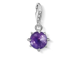 Thomas Sabo Women Charm Pendant Birth Stone Charm Club 925 Sterling Silver 1792-169-13