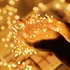 2Pcs Fairy Lights Plug in, 10Ft 200LED Copper Wire Firecracker
