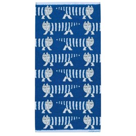 Marushin 8805000500 Lisa Larson Bath Towel, Approx. 23.6 x 47.2 inches (60 x 120 cm), Mickey Blue
