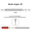 30 Pcs 45 Degree Standard Cutting Blades, Replacement Blades Compatibility