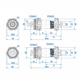 BestParts MTB Rear Hub 12x148 28h Boost, MTB Front 15x110 Hub Boost, Mountain Bike Hub Set 15x110 12x148 Thru Axle, 6 Bolts Straight Pull Disc Brake HG Replacement for Shimano & Sram 8-10 Speed