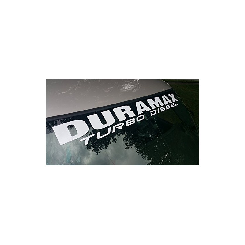 Duramax Windshield Decal Turbo Diesel Banner Sticker 4.5" x 40"