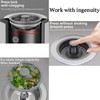 Kitchen Sink Drain Strainer，3in1 Stainless Steel Pop-Up Sink Strainer Stopper（2Pcs）