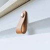 4 Pieces Leather Handles, Wardrobe Cabinet Door Handle Soft PU