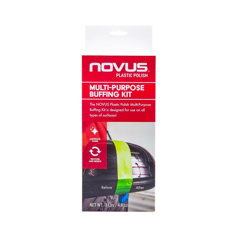 NOVUS 7232 | Plastic Polish Buffing Kit | Wool Applicator