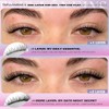 TNFVLONINS 내추럴 래쉬 익스텐션 키트 168Pcs 클러스터 위스피 속눈썹 9-12MM