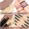 FOCALLURE 2 Pcs Cream Eyeshadow Stick,Brightener Eyeshadow Pencil Crayon,Highlighter Eye