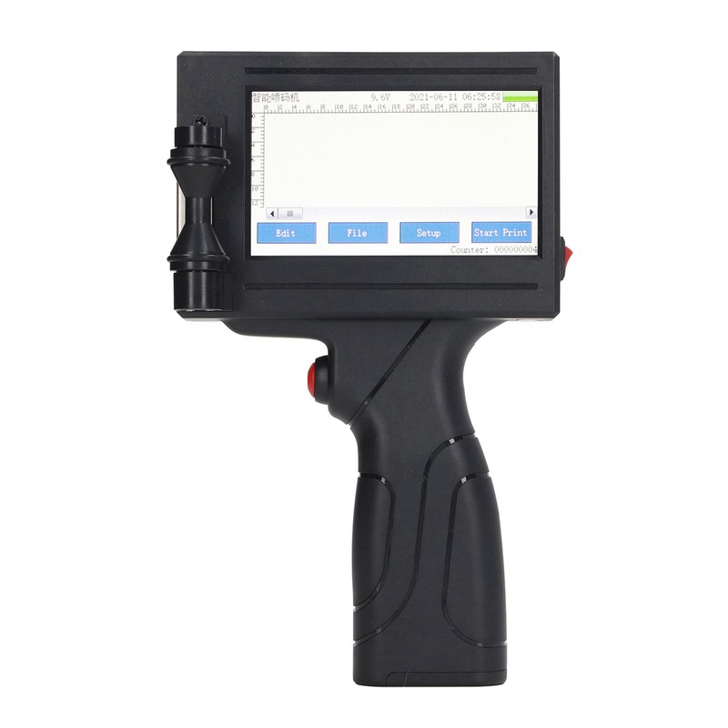 Handheld Inkjet Printer Gun Portable Intelligent with LED Touch Screen