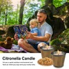 Citronella Candles Set of 2, Lemongrass Candles 7OZ, Outdoor Indoor