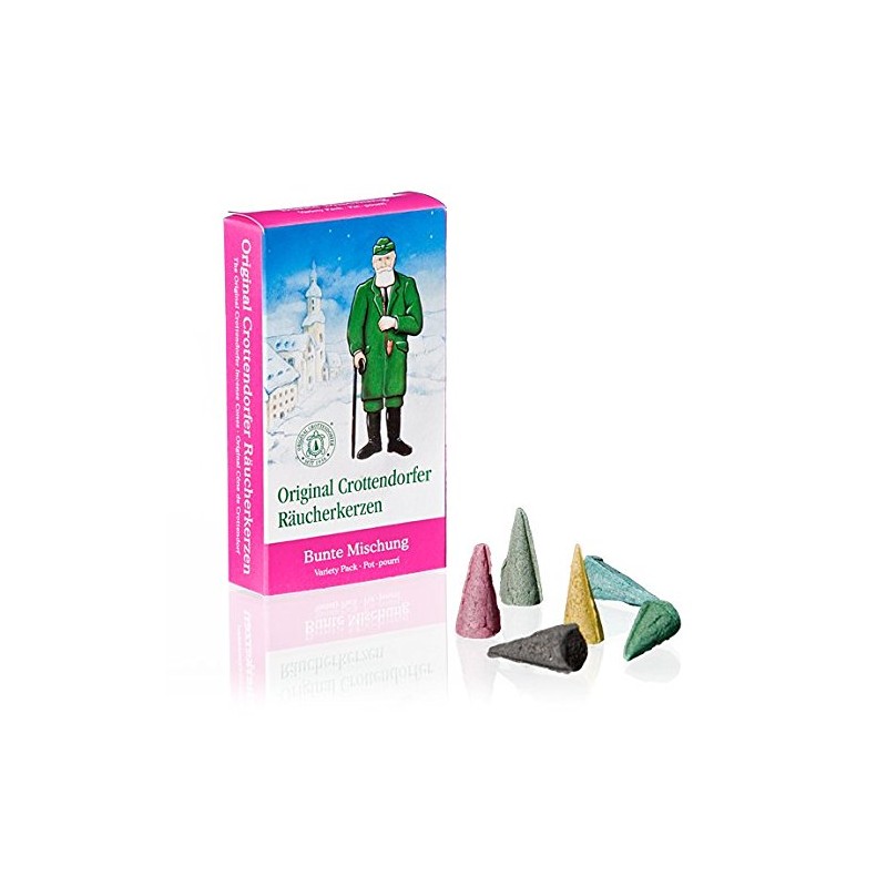 Original Crottendorfer Incense Cones, 4 Varieties in One Set, Various