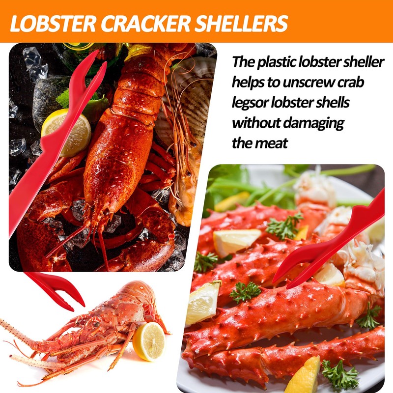 Seafood Crab Crackers and Tools, 21 Pcs Crab Leg Crackers