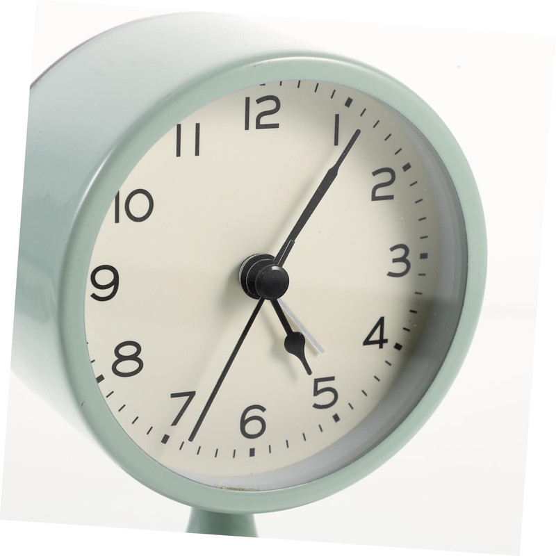 GRIRIW Elegant Silent: Vintage Round Alarm Clock Bedroom Table Clock