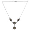 Sterling Necklace with Gems – Sterling Silver – Color Labradorite