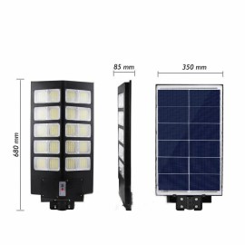 PFCTART 2000W Commercial Solar Street Lights Solar Flood Outdoor Dusk to Dawn Road Lamp