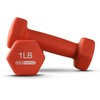 HolaHatha 1, 2, and 3 Pound Neoprene Dumbbell Weight Set