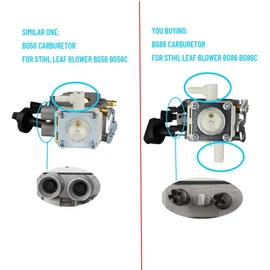 BG86 Carburetor for Stihl BG86C Blower BG86 SH86 Carburetor replace for Zama C1M-S261B, 4241 120 0616 with HD2 Air Filter BG86 Blower Parts