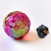 Bescon Dazzling Red 100 Sided Dice, Game Dice D100, Polyhedral