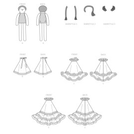 Kwik Sew SEWING PATTERN Sew Cloth Soft Rag Doll w/ Clothing Dress Girls Easy Custom 11299