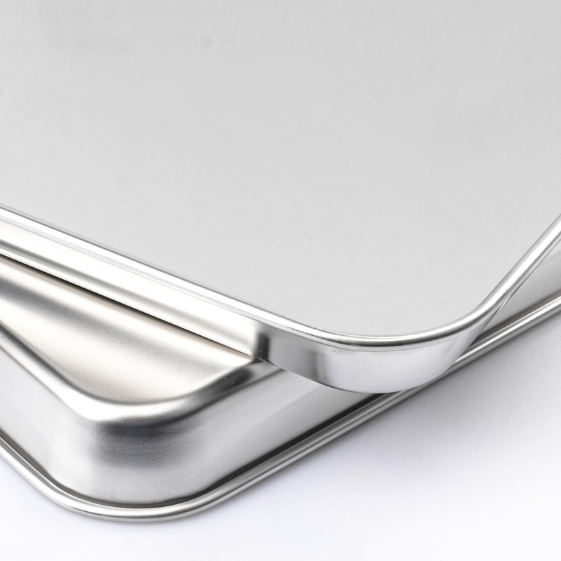 Biugaaufai 7 Pack Rectangle Stainless Steel Surgical Tray, 9 x