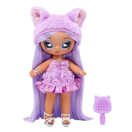Na Na Na Surprise Sweetest Gems™ Valentina Lovely 7.5" Fashion Doll Amethyst Birthstone Inspired with Purple Hair, Satin Dress & Brush, Poseable, Great Toy Gift for Kids Girls Boys Ages 5 6 7 8+ Years