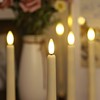 Flameless Taper Candles Flickering with Remote & Timer, Battery Operated