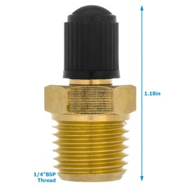 Mandark Car Air Inflator Adapter, 2PCS Brass 1/4" NPT (M) to Standard Valve (M) Vehicle Tire Inflator Connector, Portable Valve Adapter for Air Compressor/Pump, Air Hose, Air Chuck