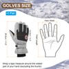 PATIKIL Winter Ski Snow Gloves, 1 Pair Waterproof Winter Warming