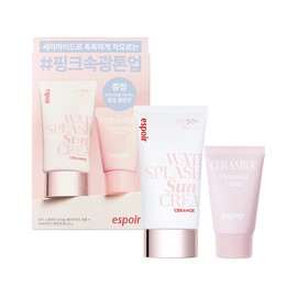 Espoir Water Splash Sun Cream Ceramide 60ml + Cleansing Foam 20g Set