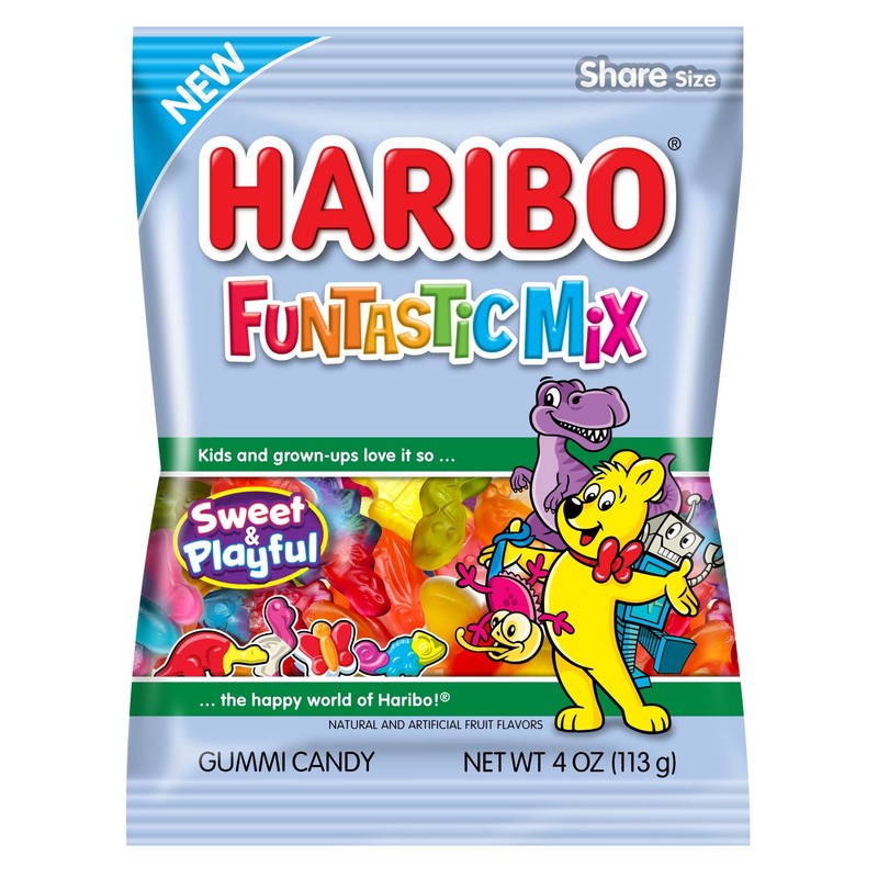 Haribo Funtastic Mix Share Size Gummy Candy-Sweet and Playful- Shapes