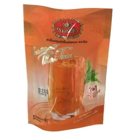 Number One Brand Instant Thai Tea 3 in 1 Tea Drinks Both Hot and Cold 2 Bags X 5 Sachets