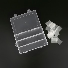 24 pill boxes, 24 grid multipurpose accessory organizers Multipurpose storage 3ea