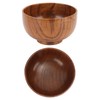 Wood Soup Bowl Unique Texture Exquisite Smoothly Round Wooden Bowl
