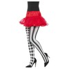 Harlequin Tights, White & Black