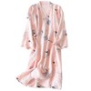 Fancy Pumpkin Japanese Women's Robe Kimono Pajamas Anchovies, Multicoloured