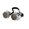 Steampunk Goggles Glasses Vintage Welding Gothic (Silver Glasses)