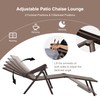Giantex Patio Lounge Chair Foldable Chaise Lounger, Outdoor Sunbathing Chair