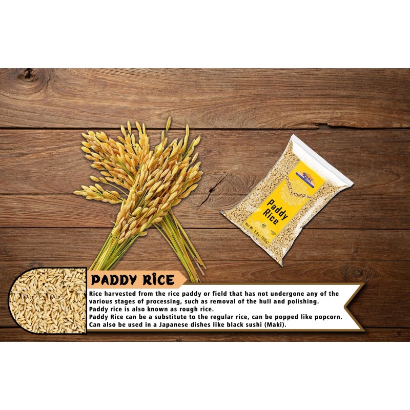 Rani Paddy Rice (Raw Unfinished Rice) 3.5oz (100g)