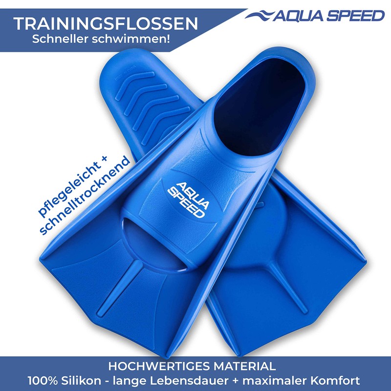 Aqua Speed Short Flippers For Adults And Children, High Tech