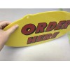 BiggyGraphics SINGLE SIDED DIECUT PLEXIGLASS SIGN ORDER HERE NEW RED