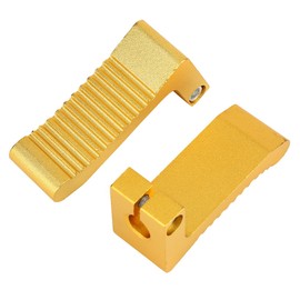 2PCS Motorcycle Foot Pedal Modification Accessories Fit For PEG REST 43CC 47CC 49CC (Golden)