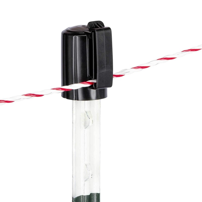 Agrarzone 10 x Head Insulator for T-Posts Black - Robust