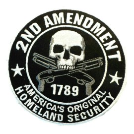 Athena Brands 2nd AMENDMENT PATCH US CONSTITUTION GUN RIGHTS embroidered iron-on SECOND 2A