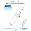 2.5 inch Hole Pop up Outlet for Countertop,20W USB C,4
