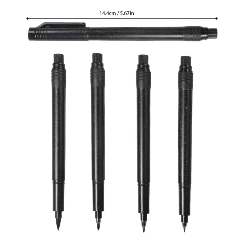 Pack De 4 Bolígrafos De Caligrafía, Punta De Pincel Suave,