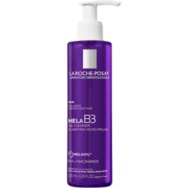 La Roche-Posay Mela B3 Gel Limpiador Facial Micro-Exfoliante para Todo Tipo de Piel, con Melasyl y Niacinamida, Purifica la Piel, Unifica el Tono y Corrige Manchas Oscuras, 200 ml