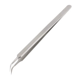 Ultra Thin Fine Tip Curved Stainless Steel Long Precision Tweezers