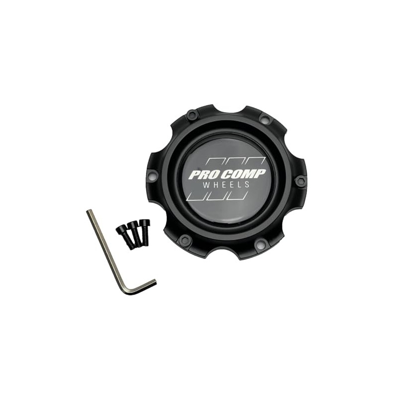 PRO COMP Satin Black Wheel Center Cap with Screws 504642502