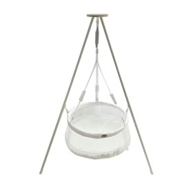 Portable cradle and swing, with soothing rocking motion, multifunctional baby trampoline cradle, suitable for infants aged 0-12 months, ideal for lying and sitting on baby crib, cradle bed and swing,