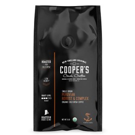 Peruvian Organic Cold Brew Coffee, Single Origin & Gourmet Beans, Tasting Notes Of Caramel With A Touch of Cherry & Orange, Medium Roast Coarse Ground Beans, 5 lb Coffee Bag